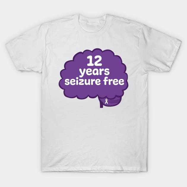 12 Years Seizure Free T-Shirt by MickeyEdwards